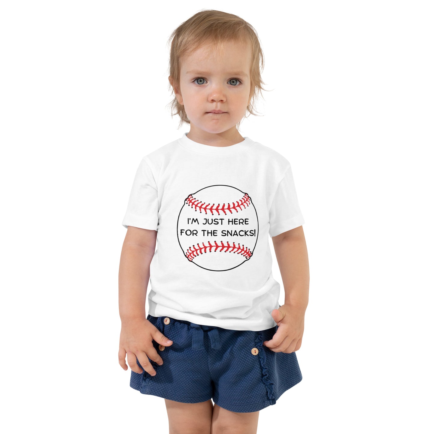 I’m Just Here For The Snacks - Toddler Short Sleeve Tee