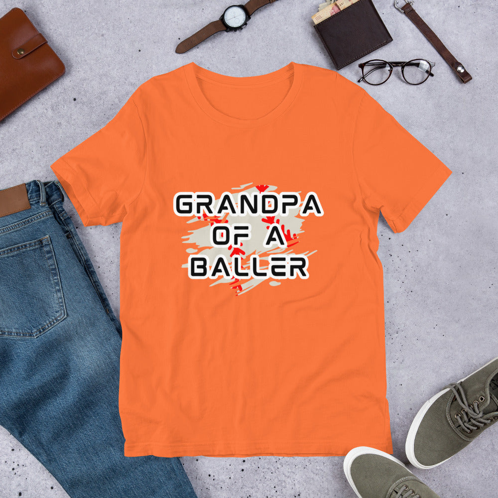 Grandpa of a Baller (Singular) - Unisex t-shirt